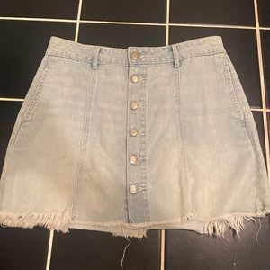 American Eagle Button Up Jean Skirt